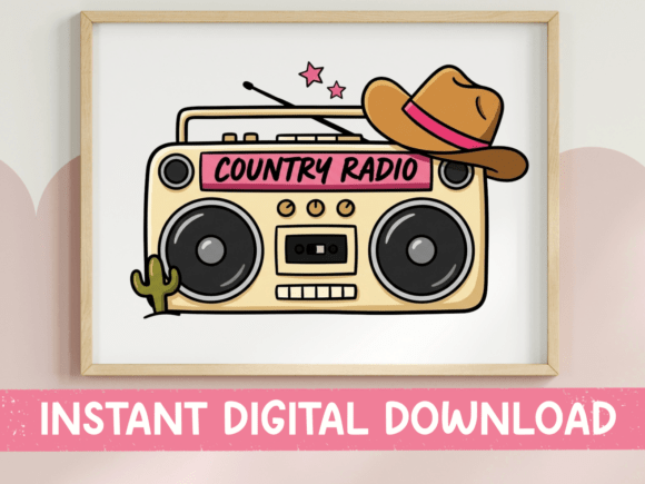 Country Radio Boombox Western SVG Review for Embroidery Projects