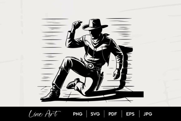 Cowboy Sitting Pose Western SVG Design Review for Real Projects