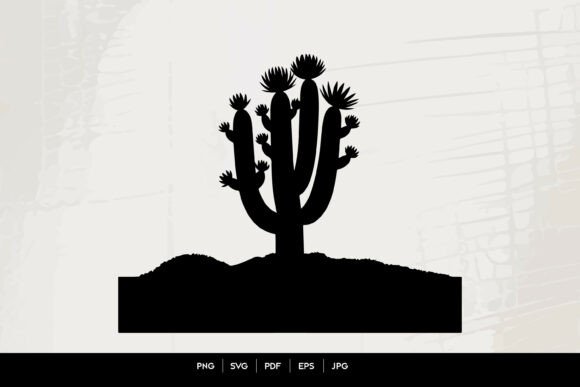 Desert Cactus Silhouette SVG: A Minimalist Embroidery Staple