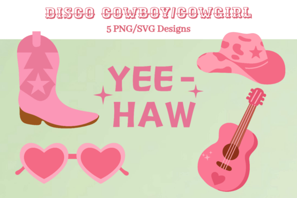 Disco Cowgirl Set: A Playful Embroidery Design for the Right Projects