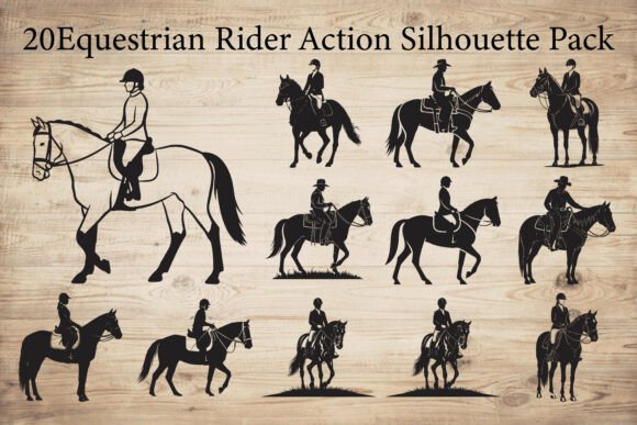 Equestrian Rider Action Silhouette Review for Real Projects