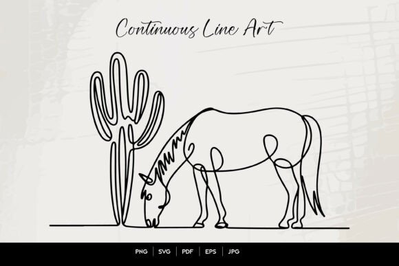 Horse and Cactus Line Art: A Designer’s Honest Take