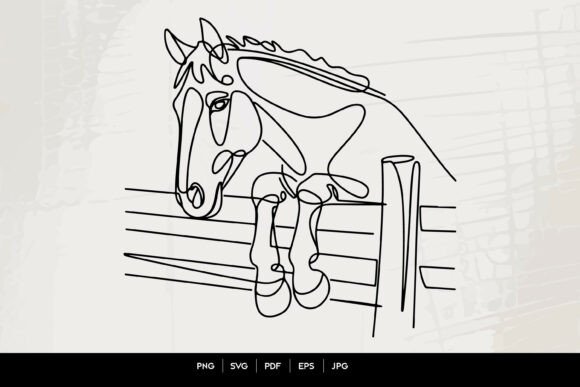 Horse Over Fence Line Art: A Practical Embroidery Design Review