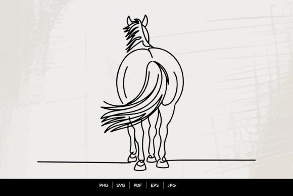 Horse Rear View Line Art: A Designer’s Practical Take