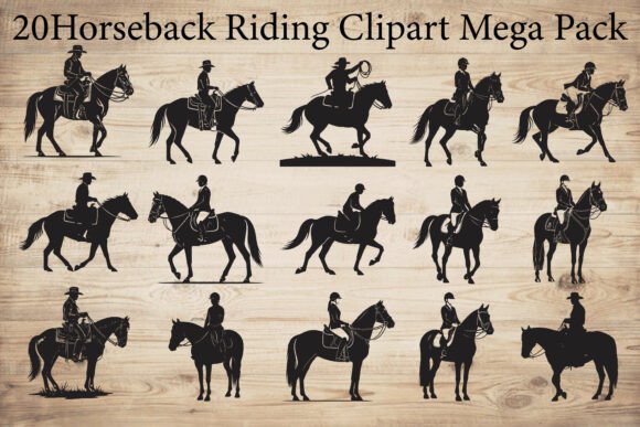 Horseback Riding Clipart Mega Pack Review: Real Project Use