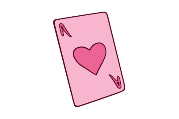 Pink Ace of Hearts Card Embroidery Design Review