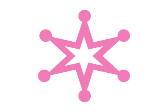 Pink Six-Pointed Badge Embroidery Design Review