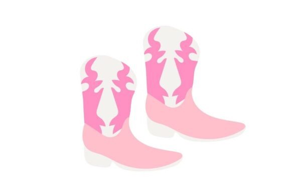Pink White Cowgirl Boots Embroidery Design Review