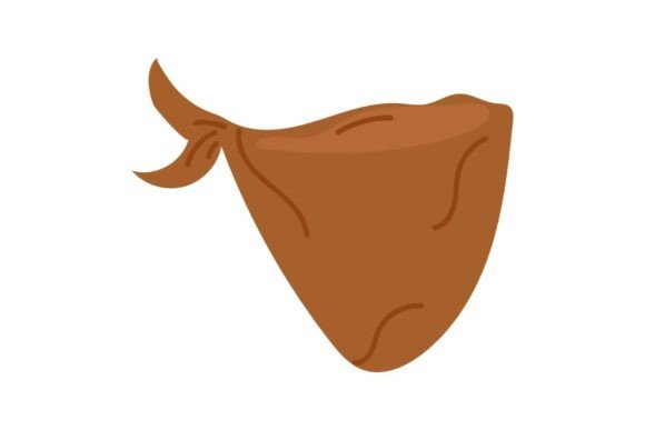 Rustic Brown Bandana: A Frontier-Style Embroidery Design for Real Projects