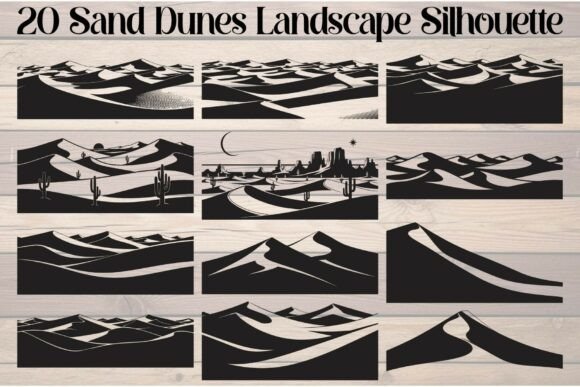 Sand Dunes Landscape Silhouette: A Desert-Inspired Embroidery Design Review