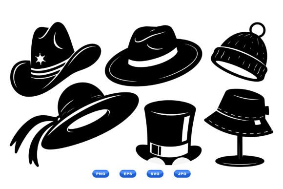 Vintage Hat Silhouette Pack: A Minimalist Embroidery Design for Real Projects